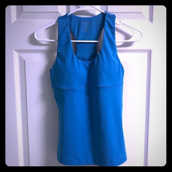 Athleta blue racer a k tank size 34A built in bra - Picture 1 of 6